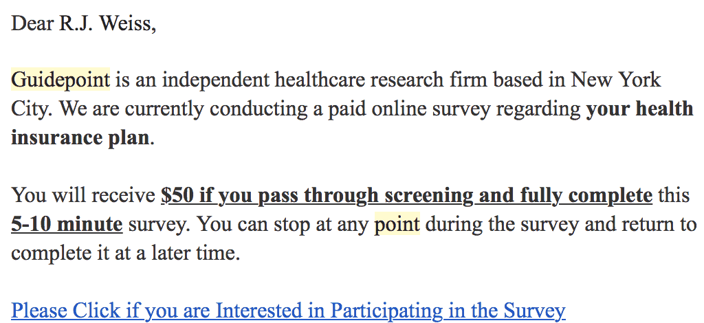 16 Highest Paying Online Surveys That Pay Cash 2019 - survey that paid 50 and only took 10 minutes screen shot 2018 03 06 at 12 11 52 pm