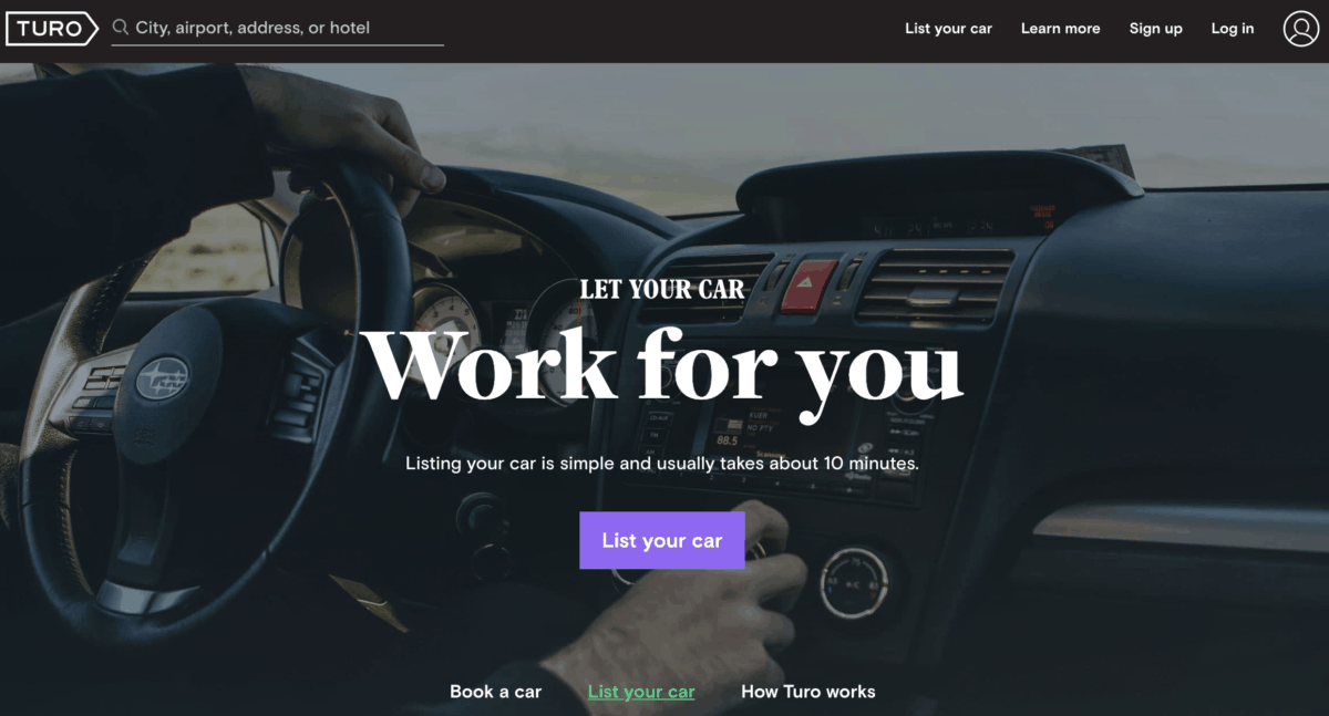 Turo - Put your car to work for you