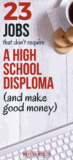 what jobs dont need a diploma
