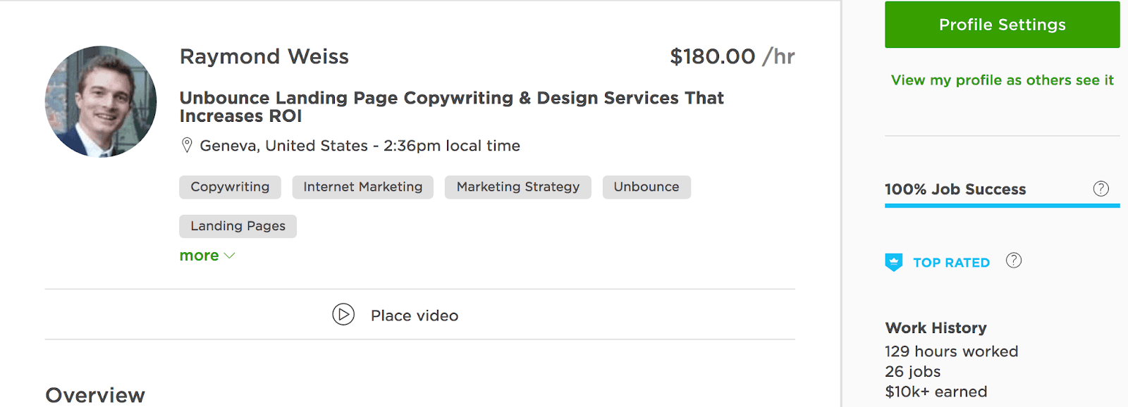 Upwork Freelance Writing Snapshot