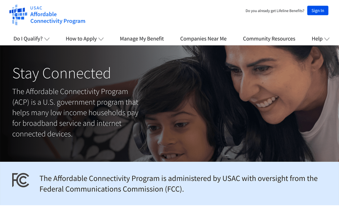 The ACP is a federal program that can give you free internet (if you qualify).