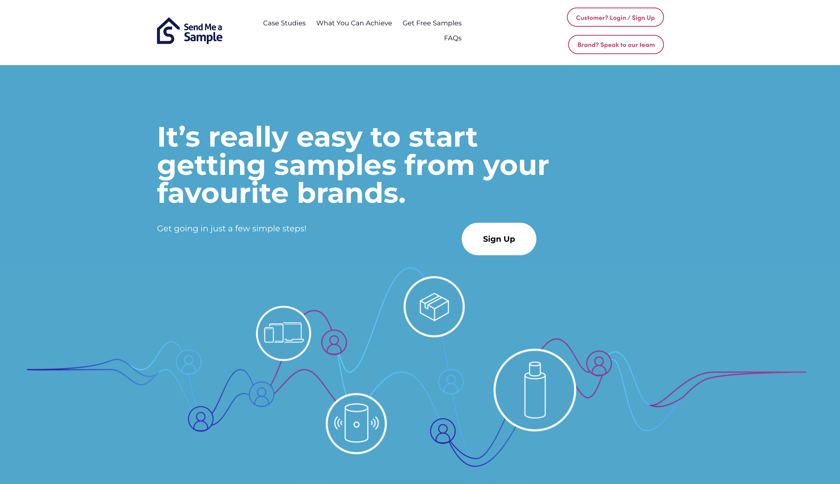 Send Me A Sample Homepage Screenshot