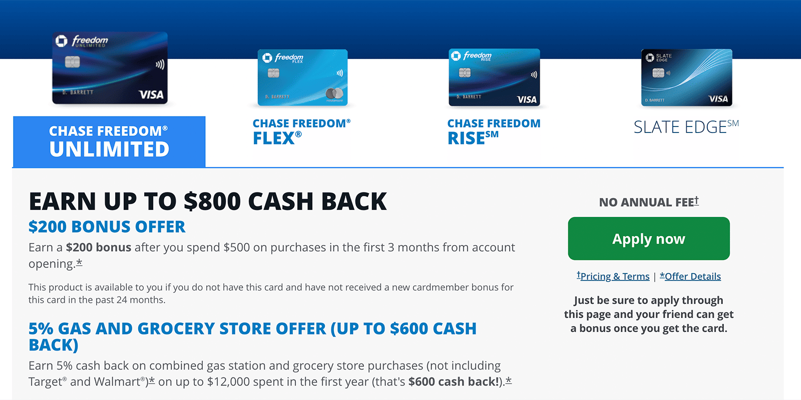 Chase Freedom Unlimited Pre Qualify Chase Freedom Unlimited: $150 Bonus via Referral
